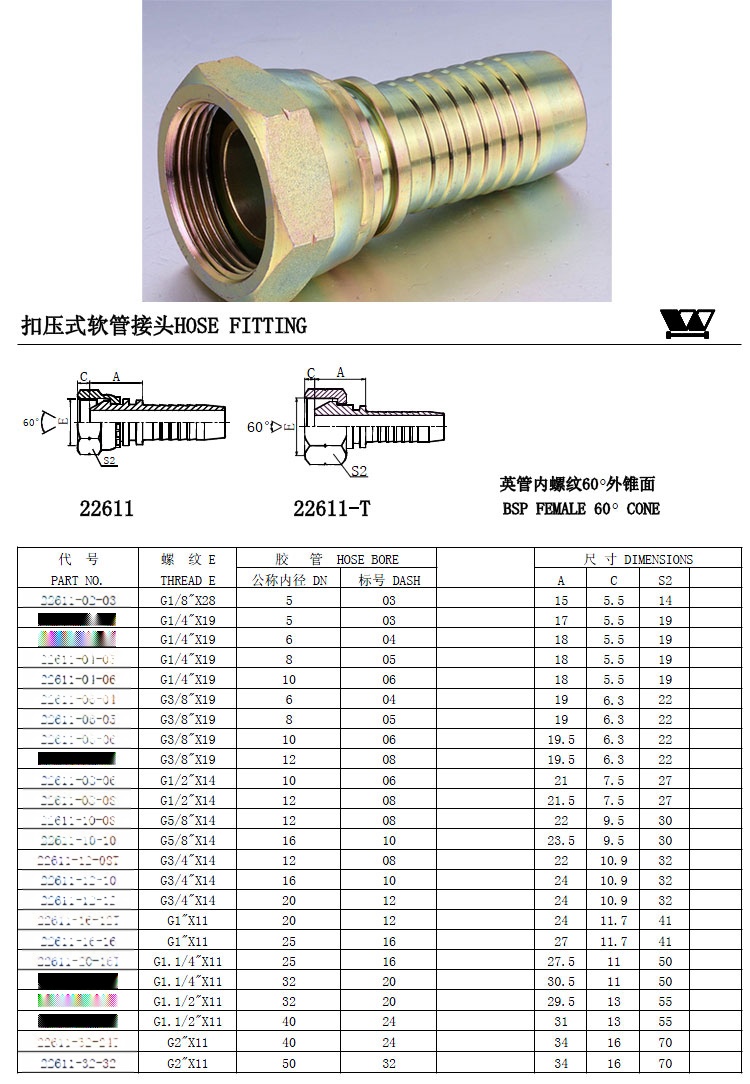 液压接头是公制还是英制